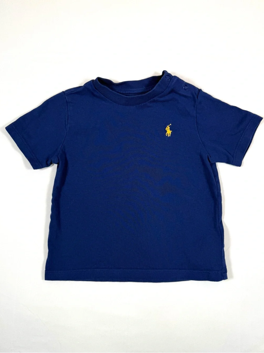RALPH LAUREN Boys Crewneck Short Sleeve Pony Logo T Shirt 12m Preppy Classic